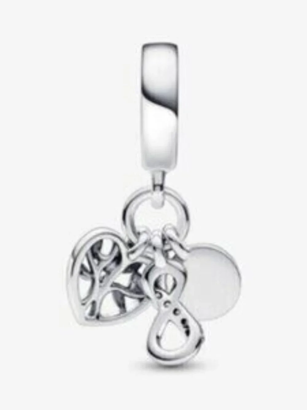 Pandora Silver Family Heart & Infinity Dangle Charm